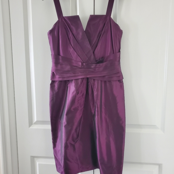 *like NEW* Vera Wang Lavender Label Violet Strap tube dress 👗  US6 - Picture 1 of 5